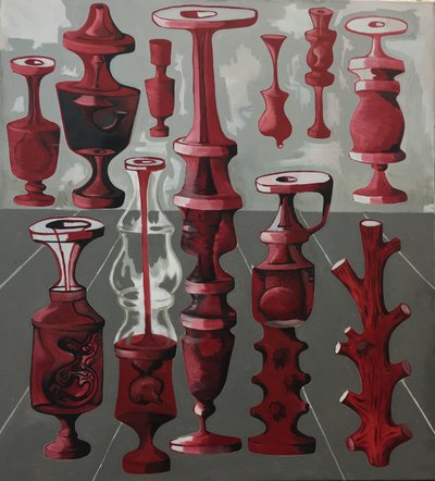 Collection, Oil on canvas, 34 x 38 inches, 2017