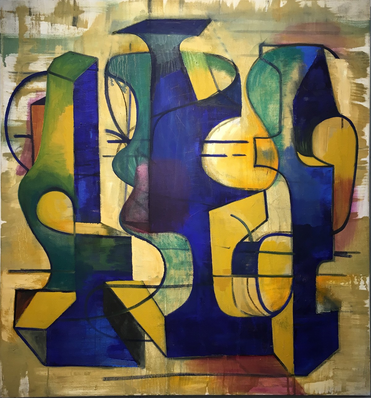 Still Life, Oil on canvas, 34 x 38 inches, 2017