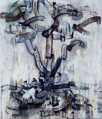 Natural History of Rosa, Oil on canvas, 68 x 48 inches, 1986