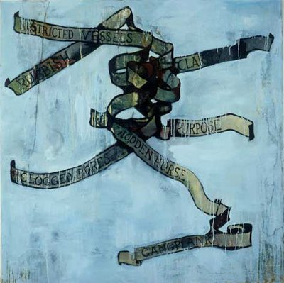 Tangle, Oil on canvas, 48 x 48 inches, 1985