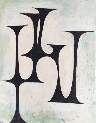 Towers, Acrylic on board, 12 x 16 inches, 2015