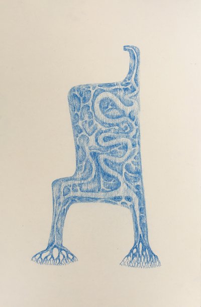 Hidden Truths, Chalk on printmaking paper, 17 x 12 inches, 2010-2011