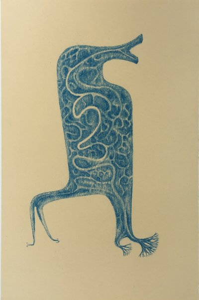 Amalgam, Chalk on printmaking paper, 17 x 12 inches, 2012