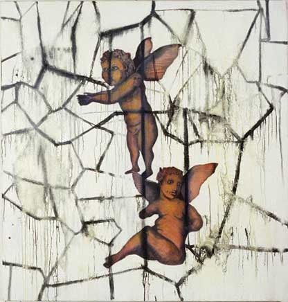 Flawed Love, Oil on canvas, 48 x 48 inches, 1989