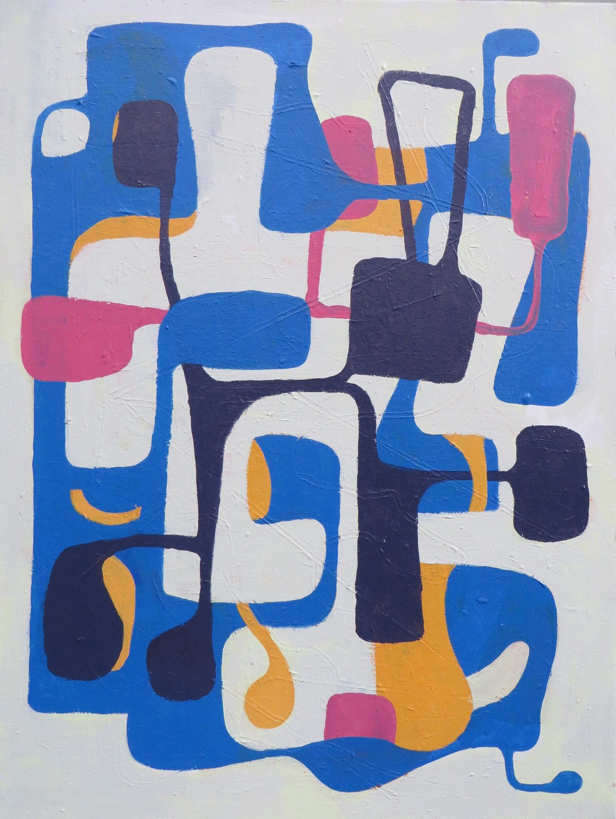 Palindromic Repetitions, Acrylic on canvas, 24 x 30 inches, 2014