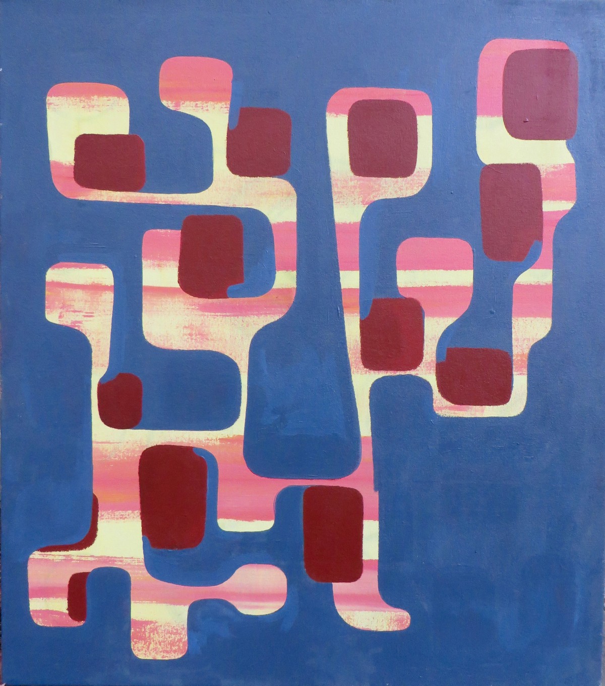 Working Session, Acrylic on canvas, 30 x 34 inches, 2014