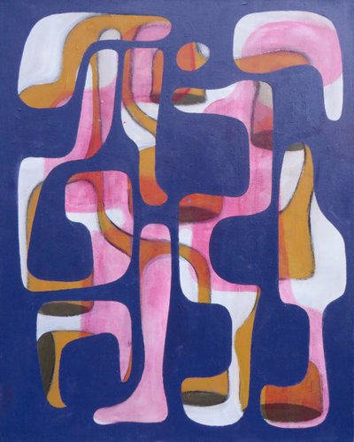 Reassembly, Acrylic on canvas, 24 x 30 inches, 2014