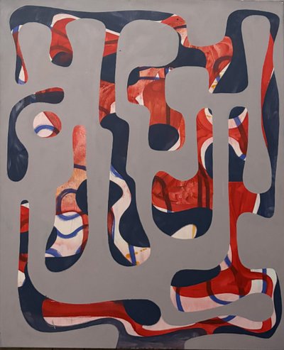 Untitled (2), Acrylic on canvas, 36 x 48 inches, 2014