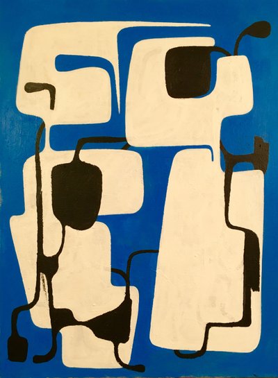 Entanglements, Acrylic on canvas, 32 x 48 inches, 2015