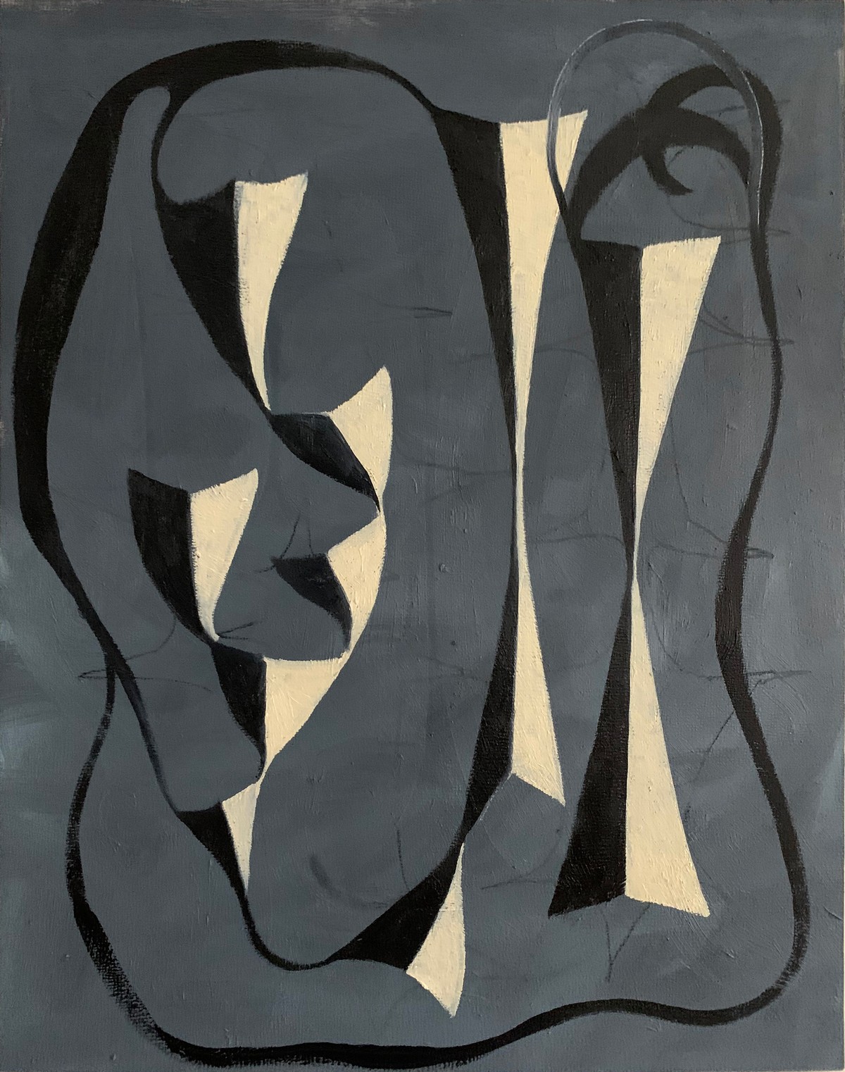 Untitled, Oil on board, 16 x 12 inches, 2022