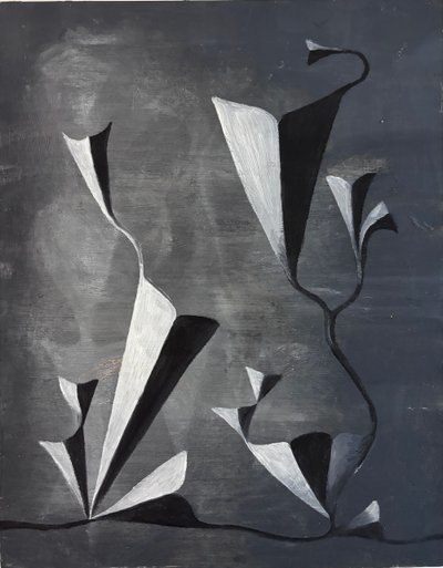 Untitled, Oil on board, 14 x 16 inches, 2022