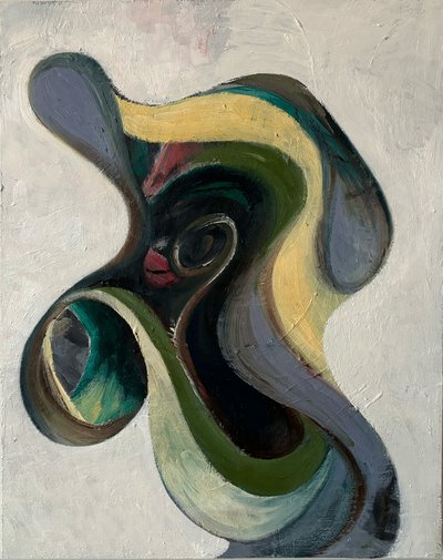 Untitled, Oil on board, 16 x 20 inches